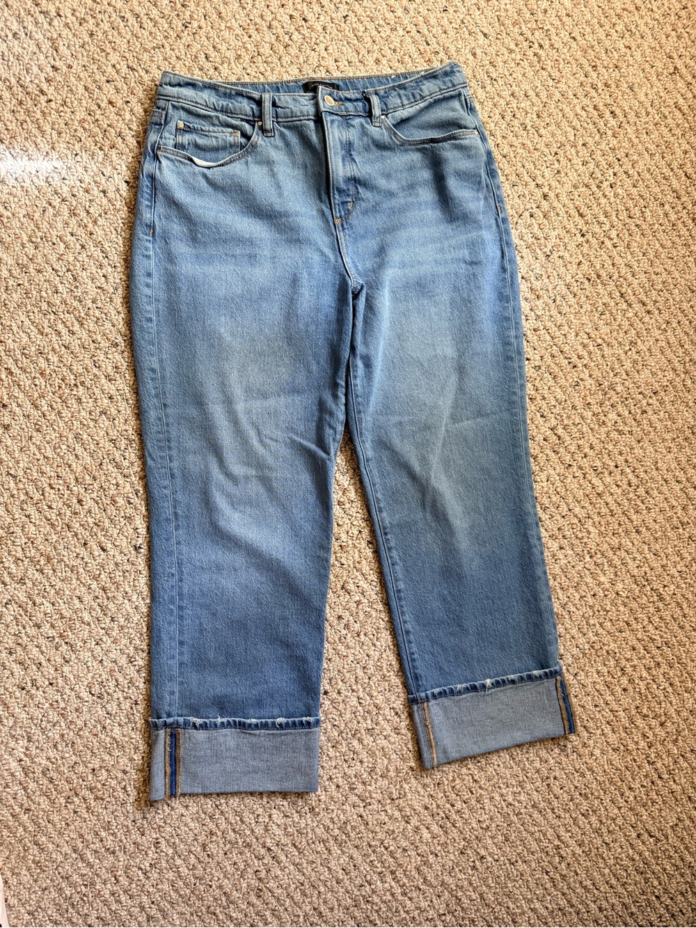 Ann Taylor The Boyfriend Mid-Rise Cuffed Women’s Jeans 8